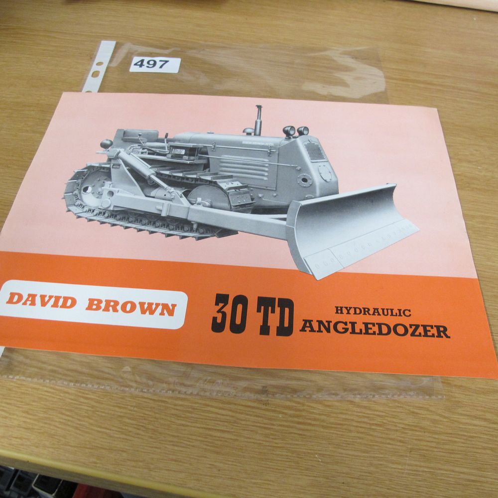 Lot 497: A Vintage David Brown 30 TD Hydraulic Angledozer...