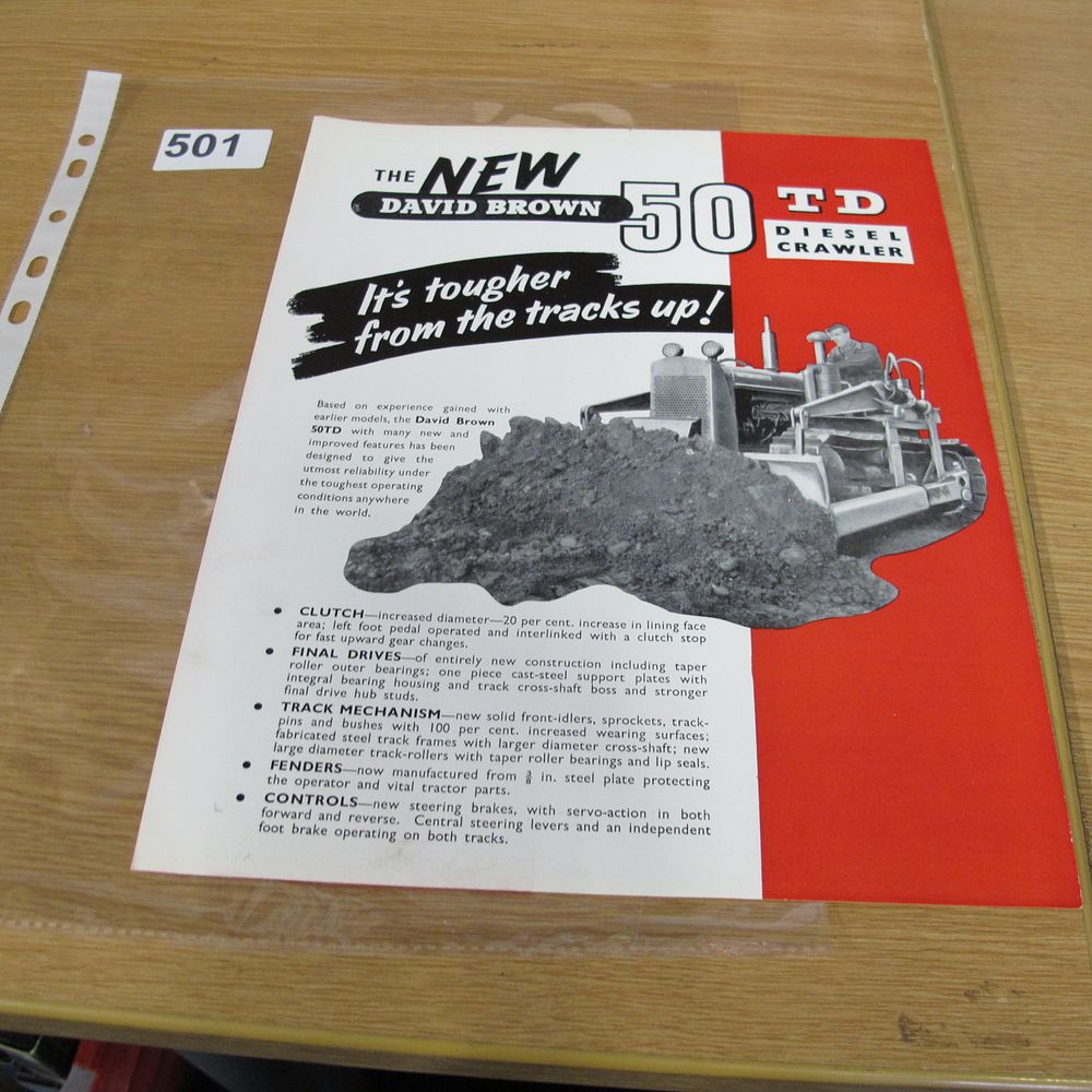 Lot 501: A Vintage David Brown 50 TD Diesel Crawler...