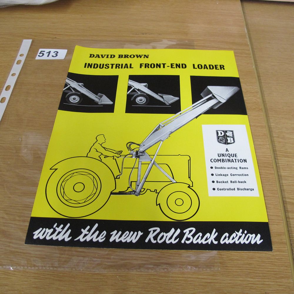Lot 513: David Brown Industrial Front-End Loader Advertising Brochure