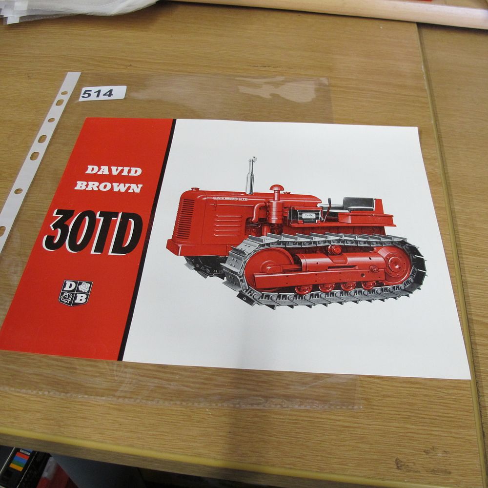 Lot 514: A David Brown 30TD Diesel Crawler Tractor Promotional...