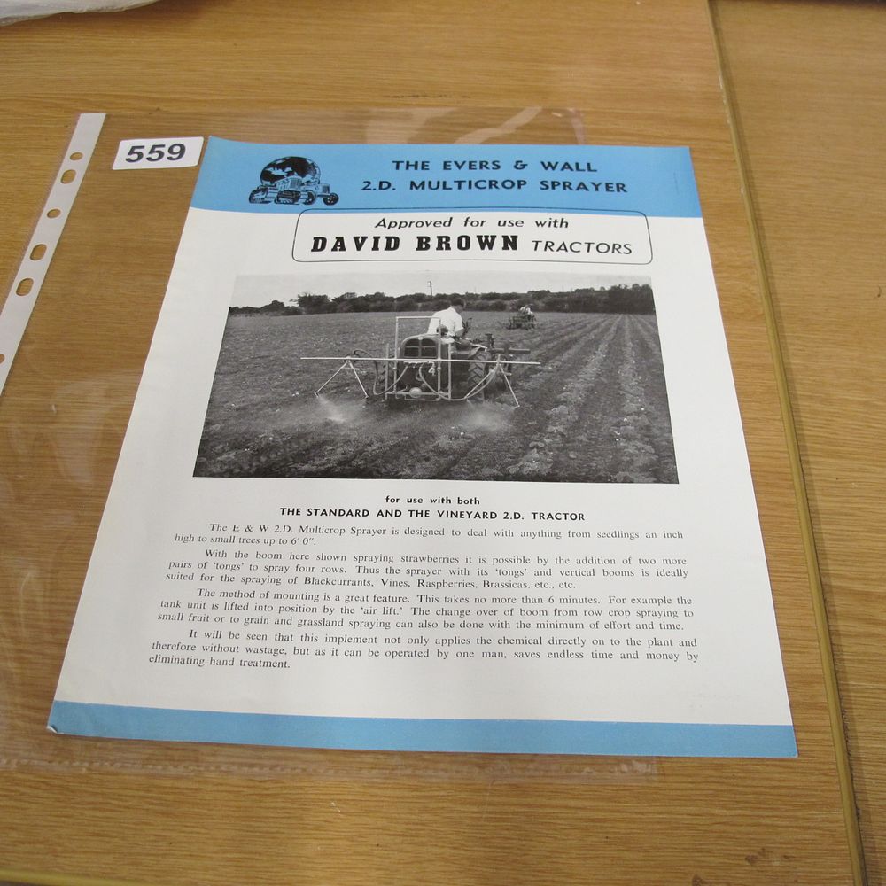 Lot 559: A Vintage Evers & Wall 2.D. Multicrop Sprayer...