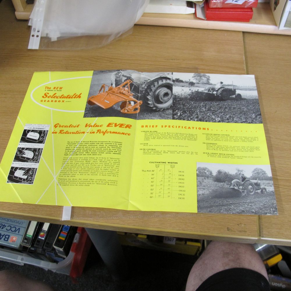 Lot 561: Vintage Howard Rotavator E Series II Selectatilth Gearbox...