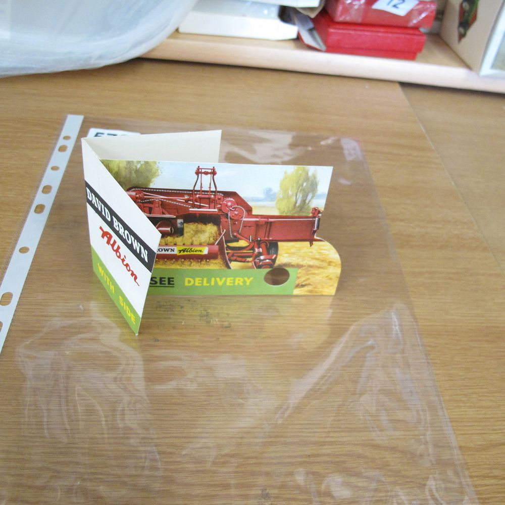 Lot 570: A Vintage David Brown Albion Promotional Fold-Out Card