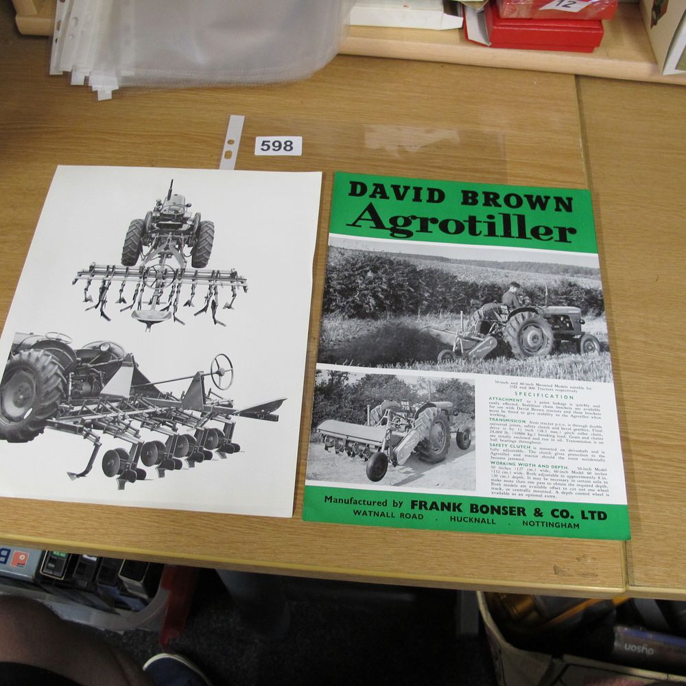 Lot 598: Two Items of Vintage Agricultural Ephemera Including a...