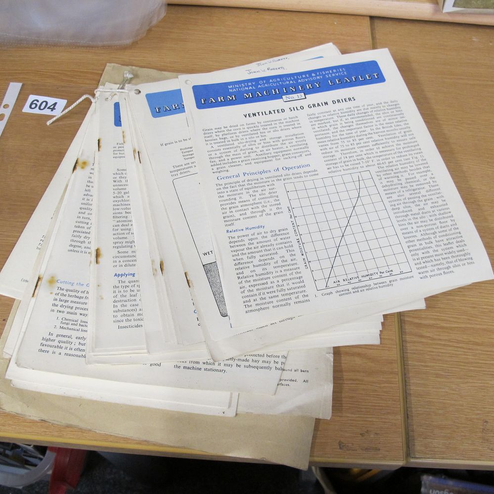 Lot 604: A Collection of Vintage Ministry of Agriculture &...
