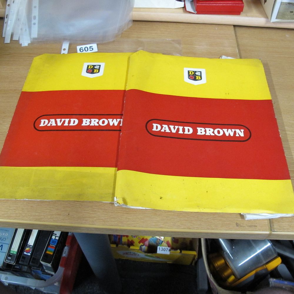 Lot 605: A Pair of David Brown Tractors Technical Literature...