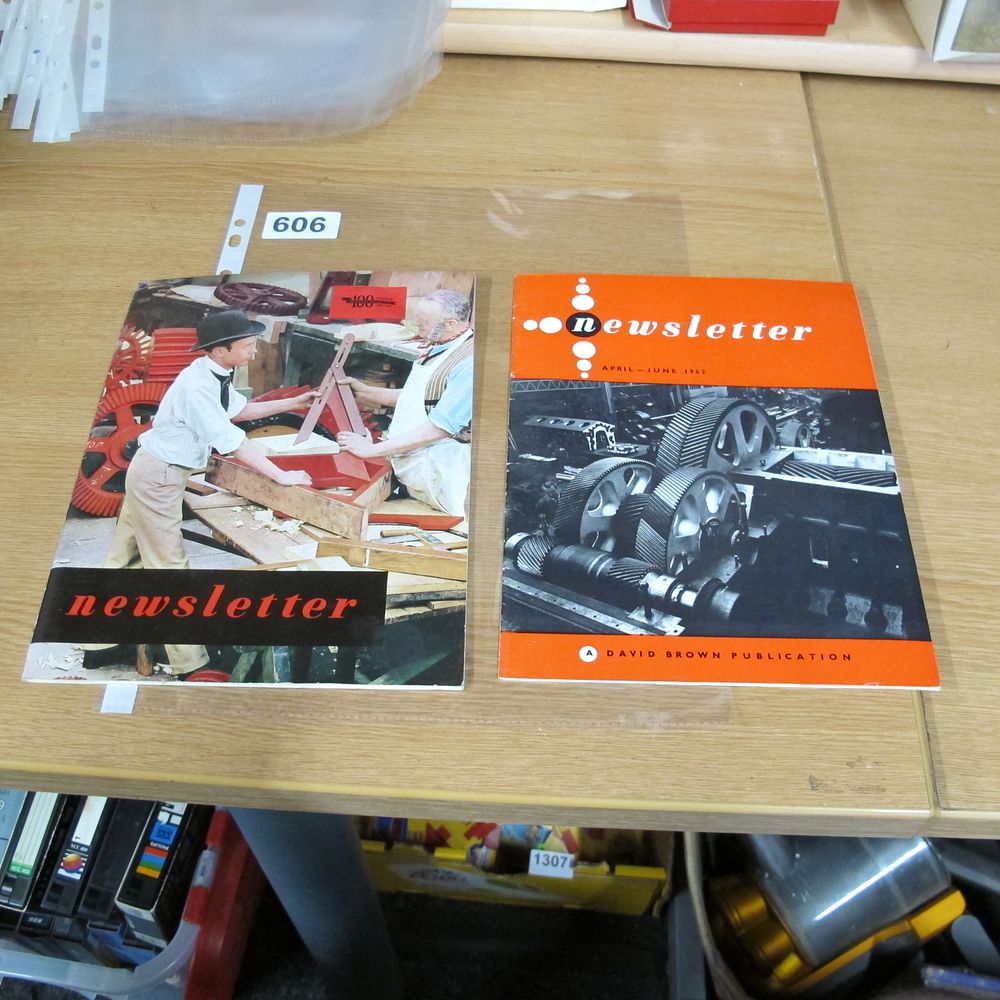 Lot 606: Two David Brown Company Newsletter Booklets