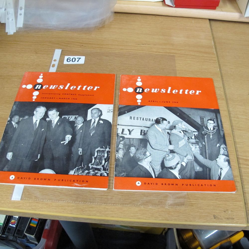 Lot 607: A Pair of Vintage David Brown Corporate Newsletters,...