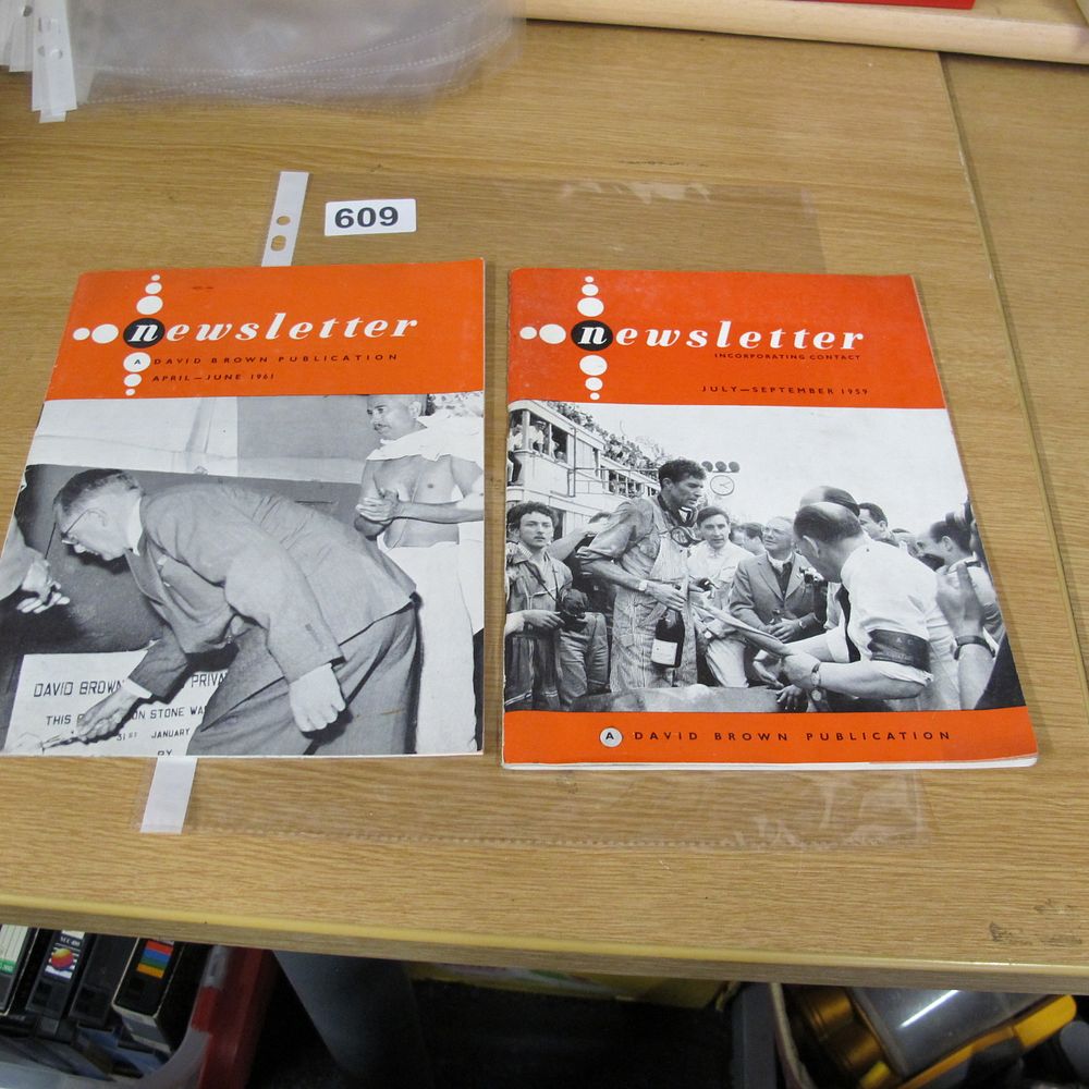 Lot 609: Two Vintage David Brown Publication Newsletter Magazines