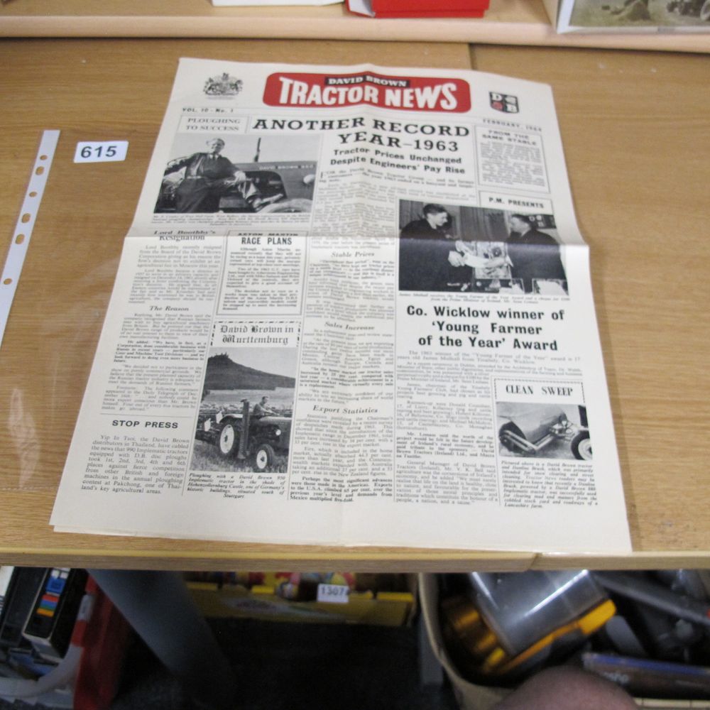 Lot 615: A 1964 Edition of David Brown Tractor News