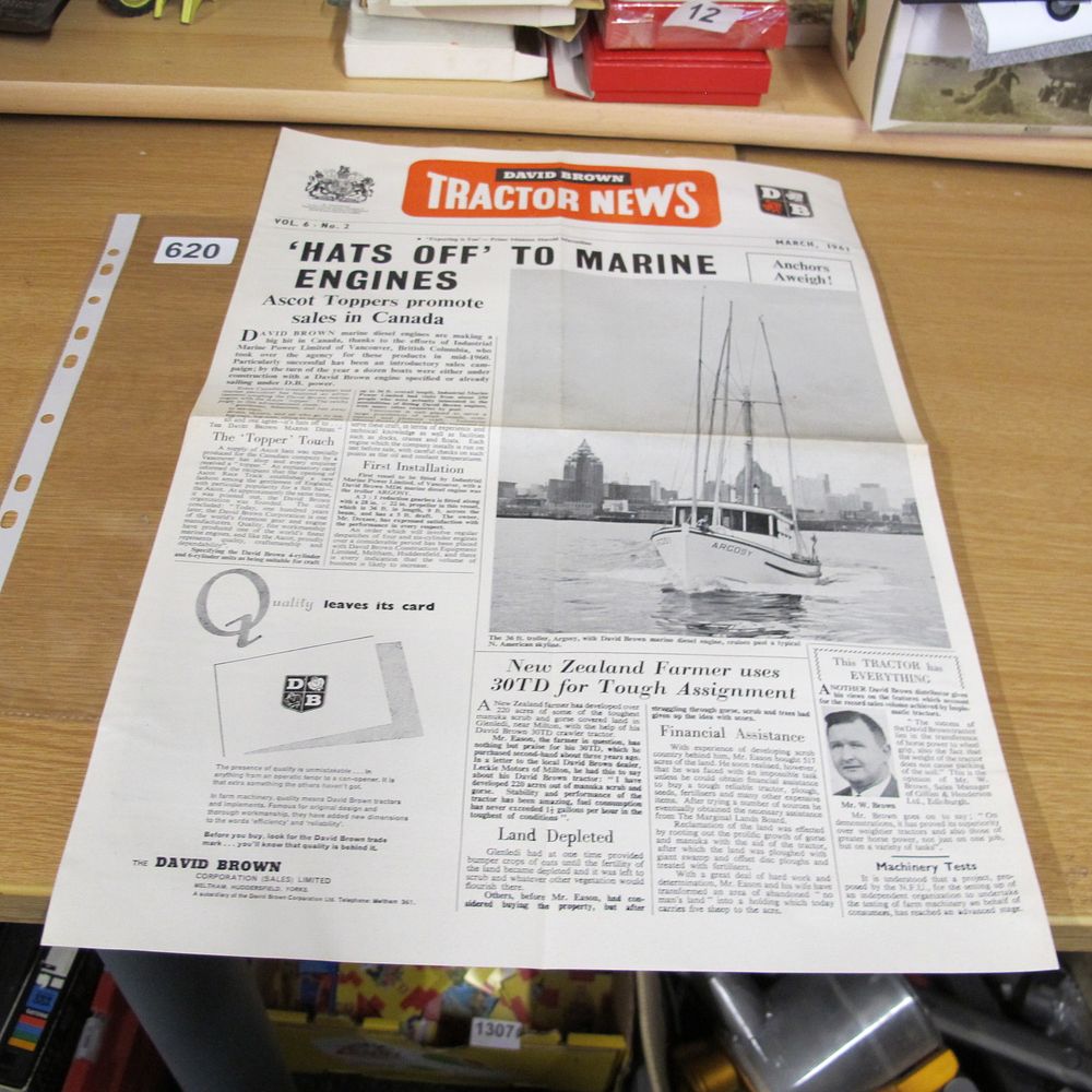 Lot 620: A 1961 Copy of David Brown Tractor News...