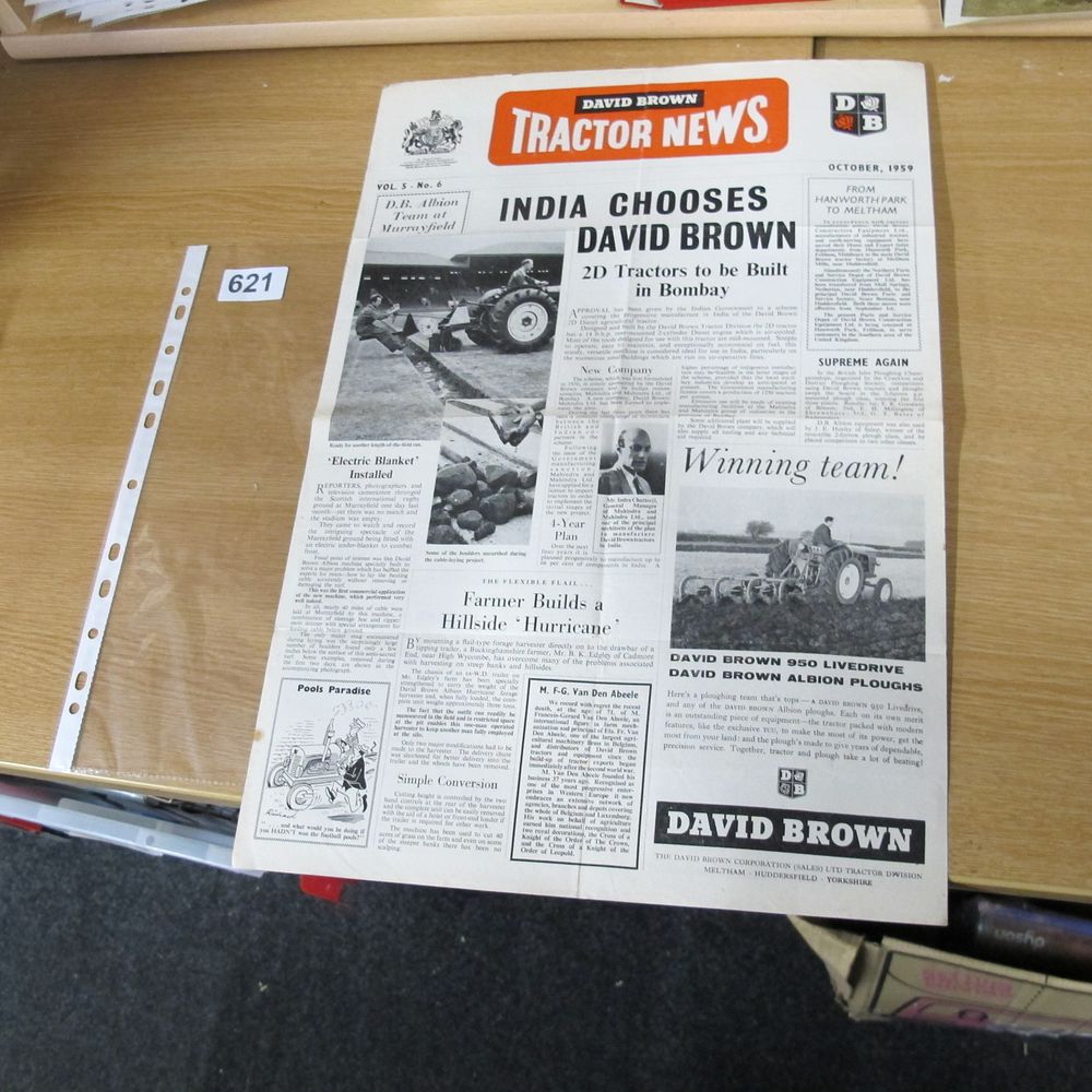 Lot 621: A Copy of David Brown Tractor News, Volume...