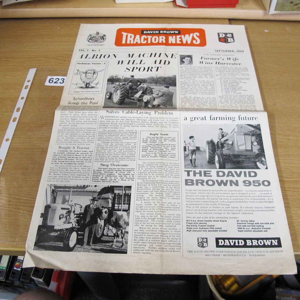 Lot 623: A Vintage David Brown Tractor News Newsletter, Vol....