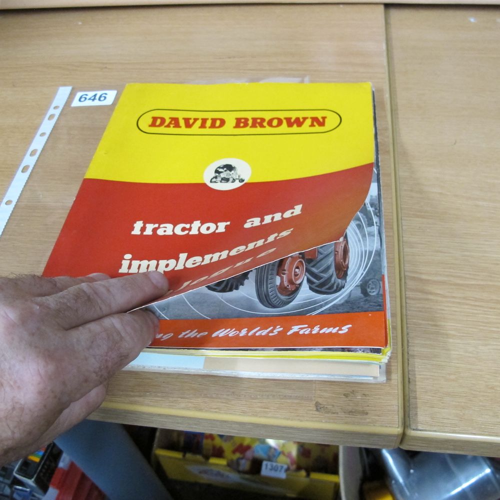 Lot 646: A David Brown Tractor and Implements Sales Brochure