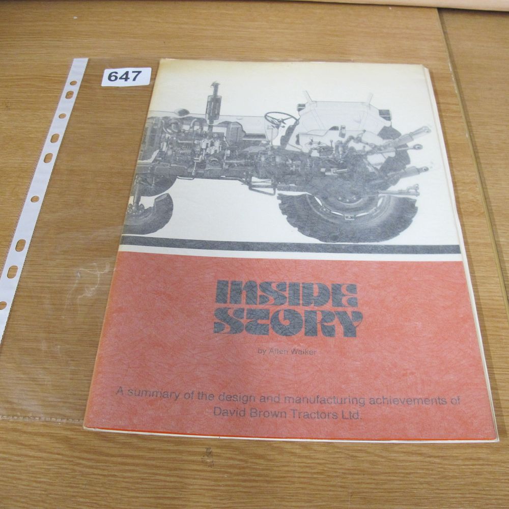 Lot 647: David Brown Tractors Ltd Inside Story Promotional Booklet...