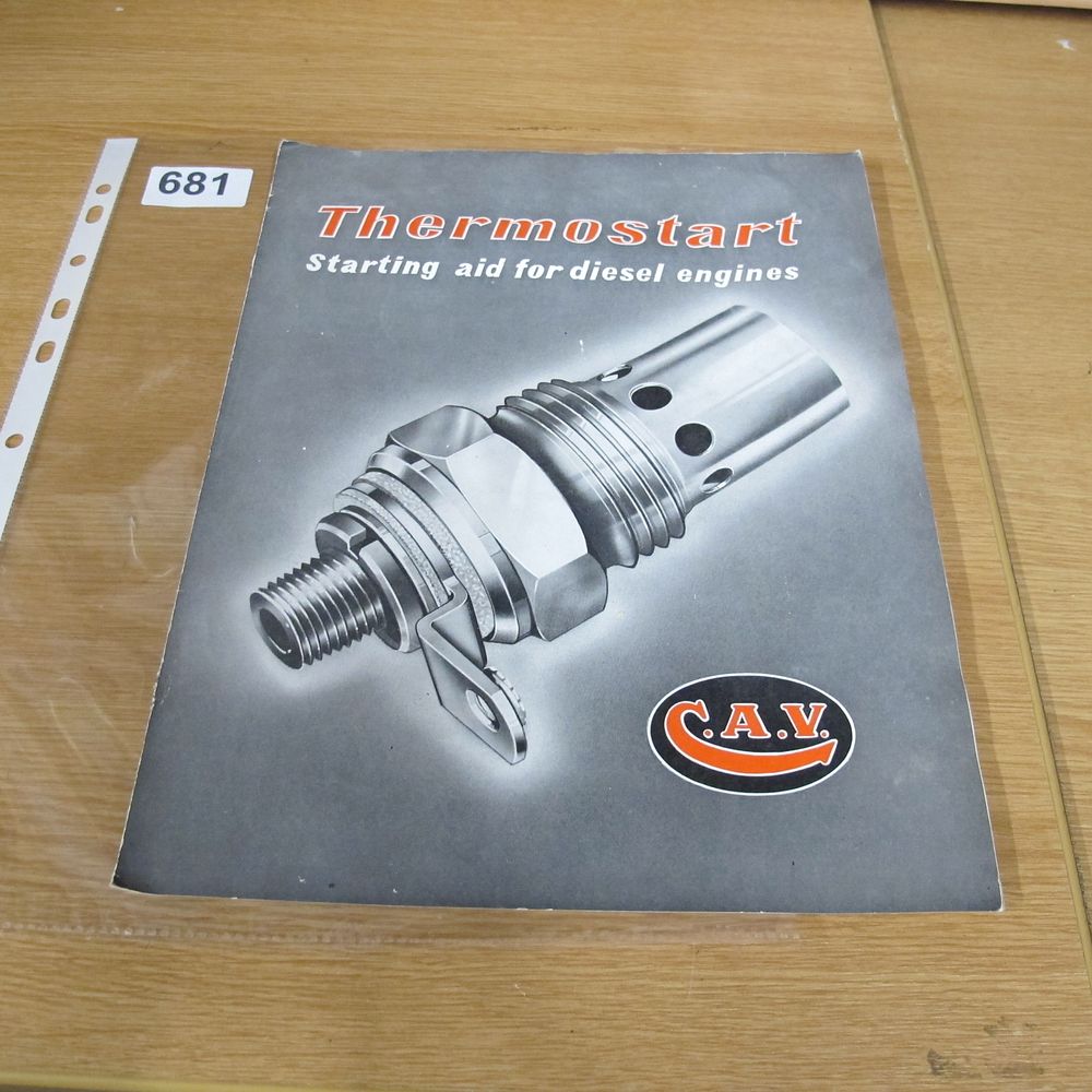 Lot 681: A Vintage C.A.V. Thermostart Starting Aid for Diesel...
