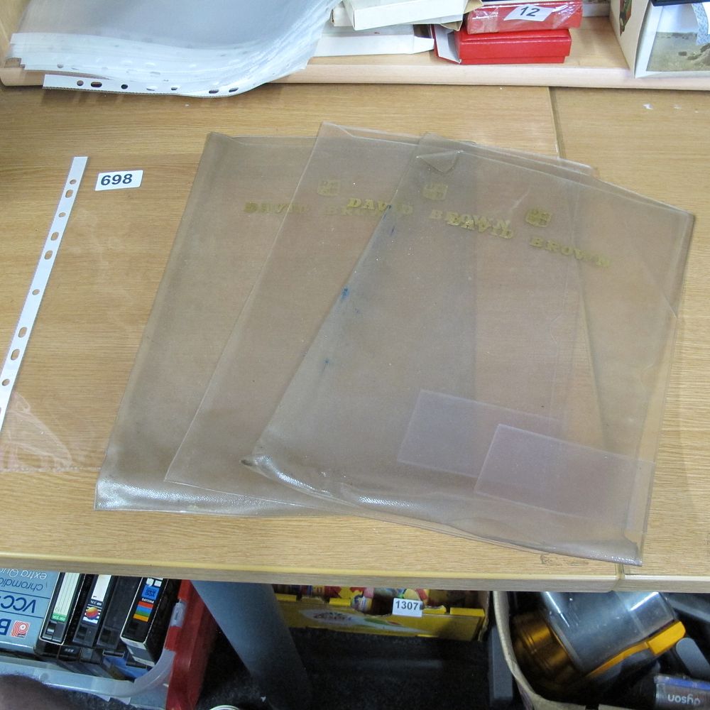 Lot 698: A Trio of David Brown Branded Plastic Document...
