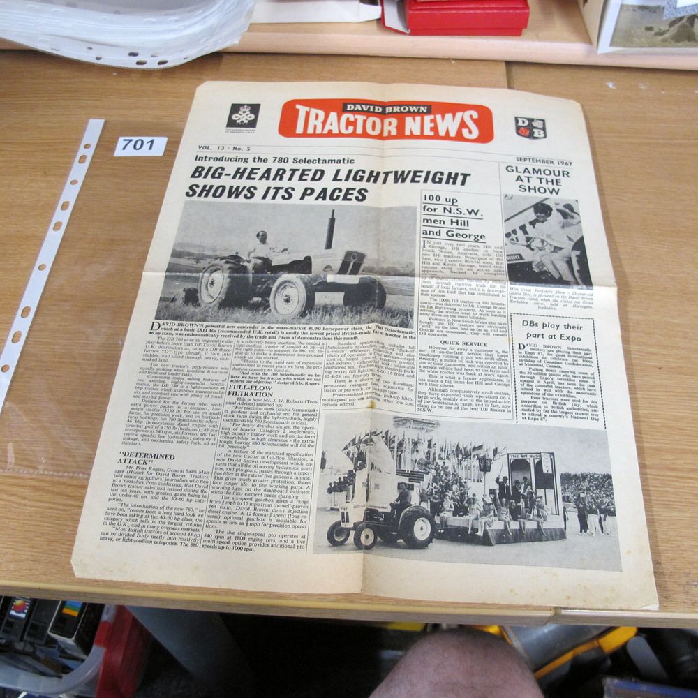 Lot 701: David Brown Tractor News, Vol. 13, No. 5,...