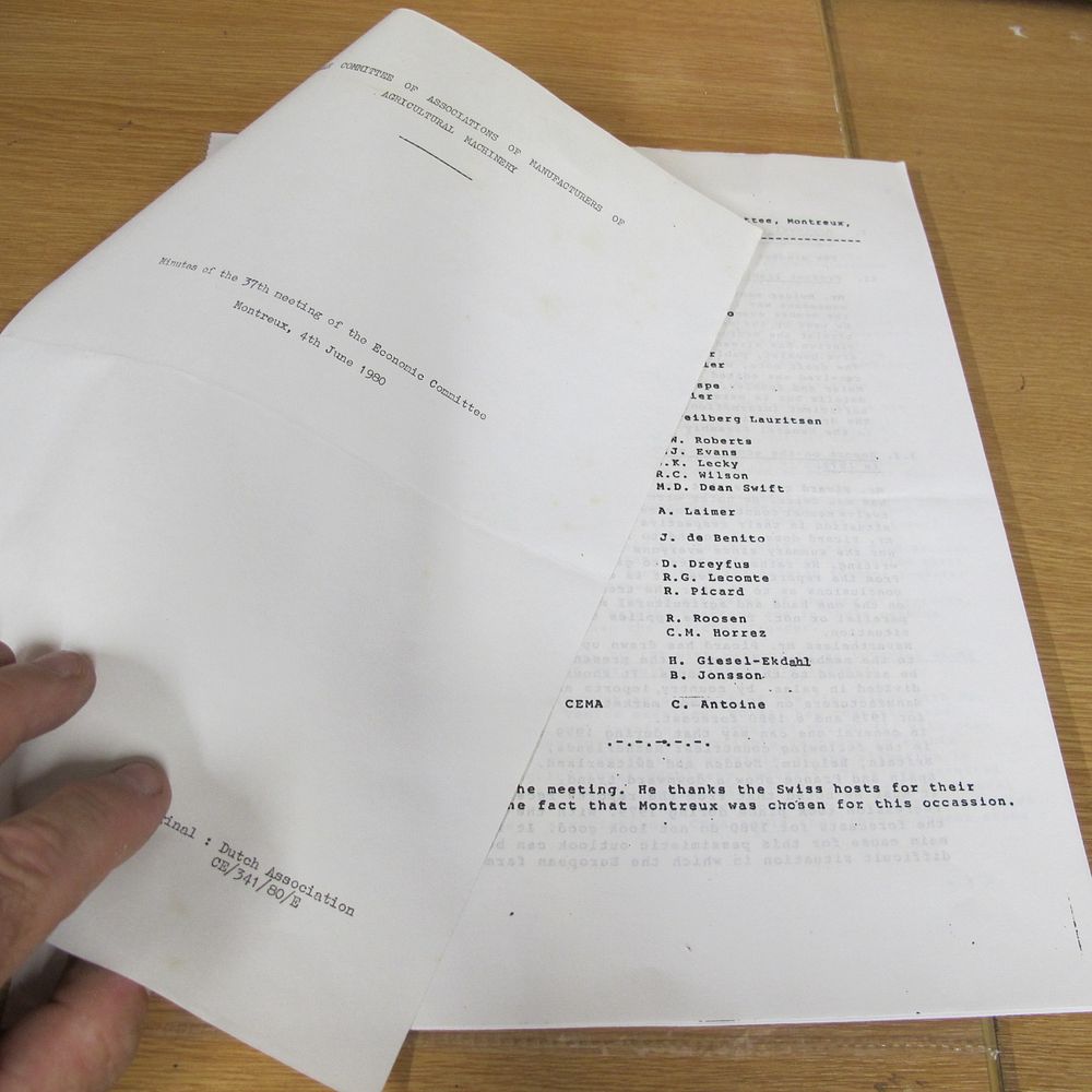 Lot 715: A Collection of Original Typewritten Meeting Minutes for...