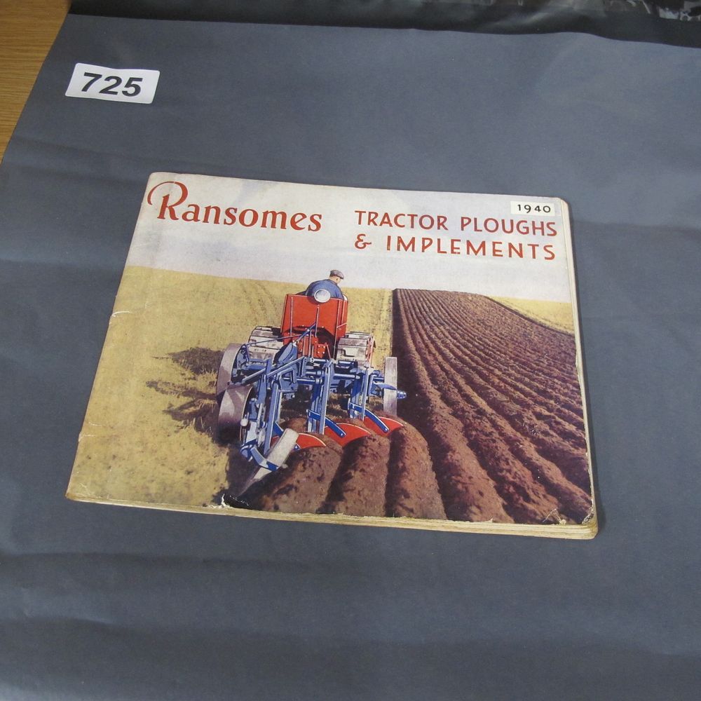 Lot 725: A 1940 Ransomes Tractor Ploughs and Implements Agricultural...