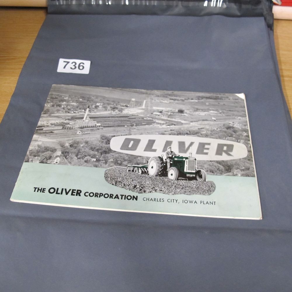 Lot 736: A Vintage The Oliver Corporation Charles City Iowa...