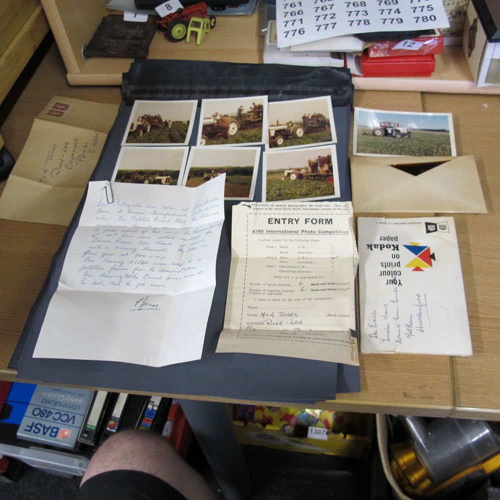 Lot 751: A Collection of Vintage David Brown Tractor Photographic...