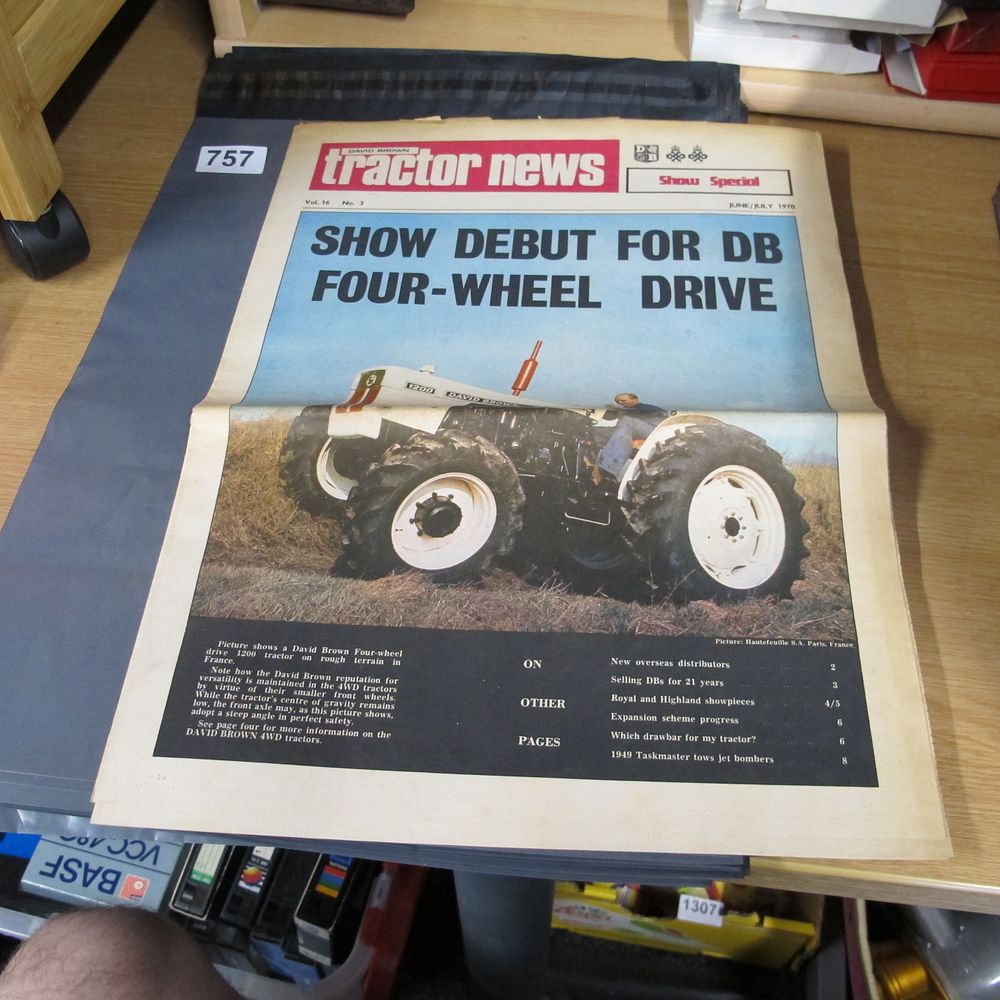 Lot 757: A Vintage David Brown Tractor News Publication Show...