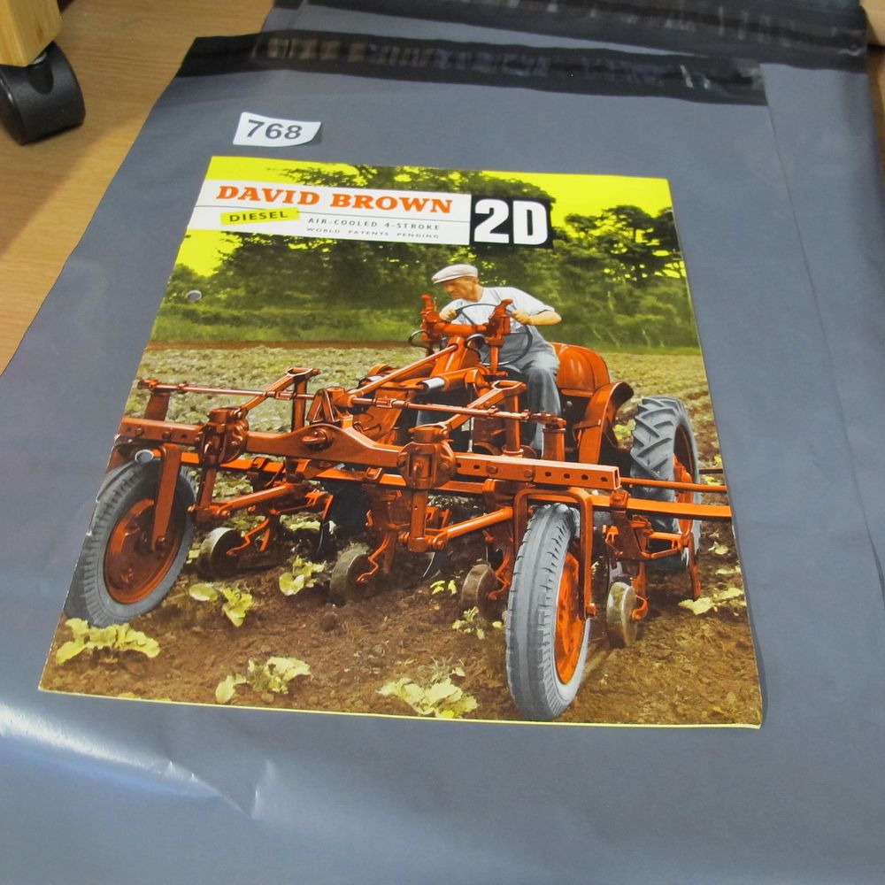 Lot 768: A David Brown 2D Diesel Tractor Promotional Brochure