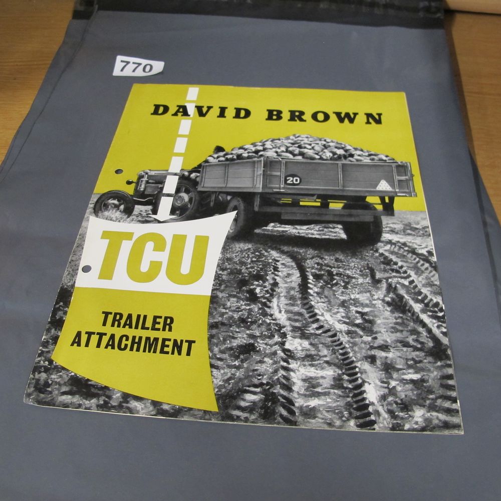 Lot 770: A Vintage David Brown TCU Trailer Attachment Advertising...