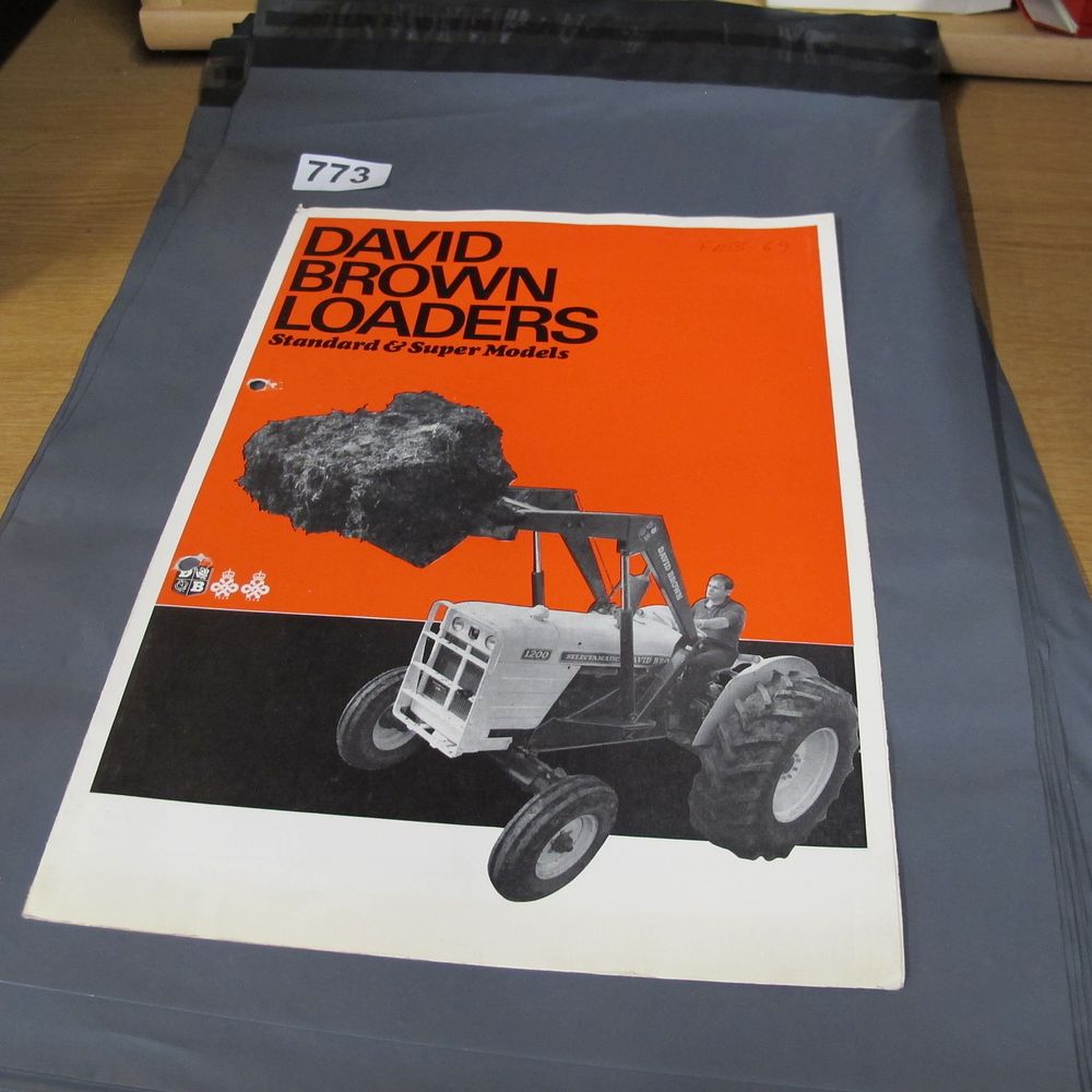 Lot 773: A David Brown Loaders Sales Brochure for Standard...