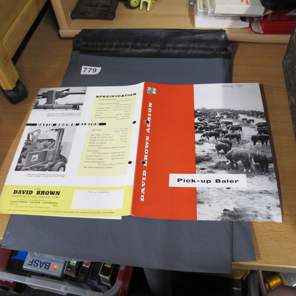 Lot 779: A vintage David Brown Albion Pick-up Baler sales...