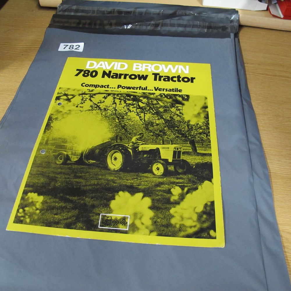Lot 782: An Original David Brown 780 Narrow Tractor Sales...