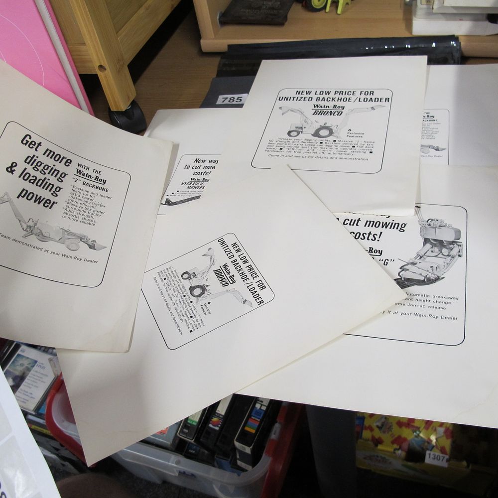 Lot 785: A Collection of Vintage Wain-Roy Industrial Machinery Sales...