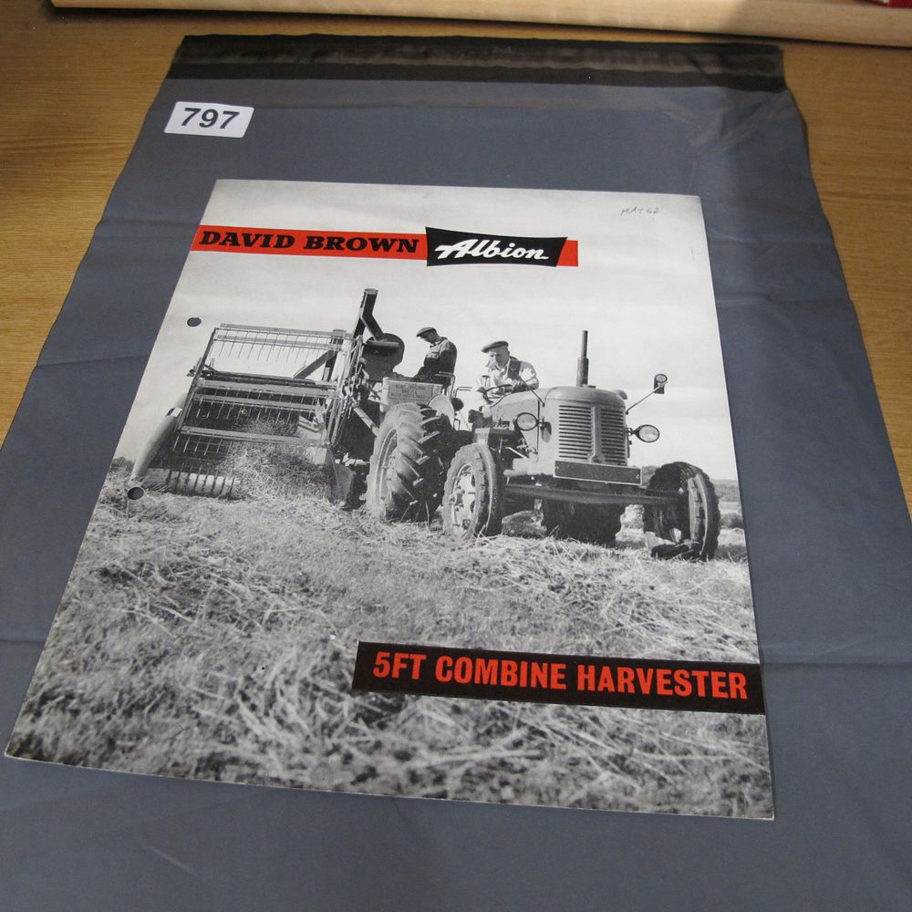 Lot 797: A David Brown Albion 5ft Combine Harvester Sales...