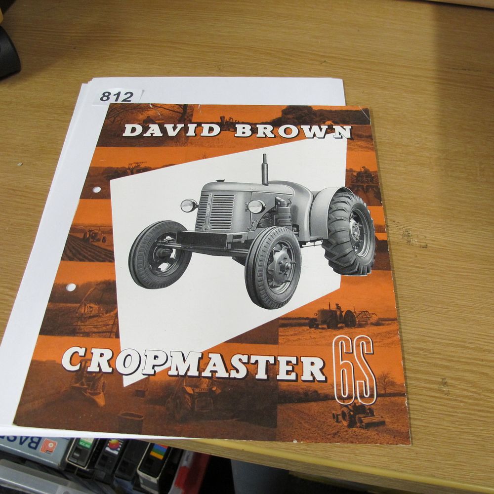 Lot 812: David Brown Cropmaster 6S Tractor Promotional Brochure