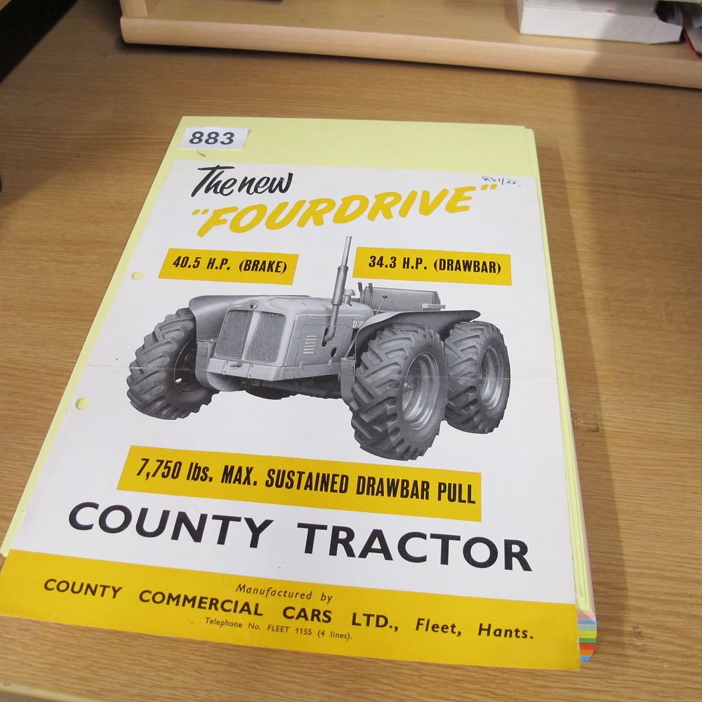 Lot 883: A Vintage County Commercial Cars Ltd. Fourdrive Tractor...