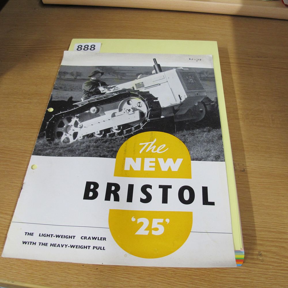 Lot 888: A Vintage Bristol 25 Light-Weight Crawler Tractor Sales...