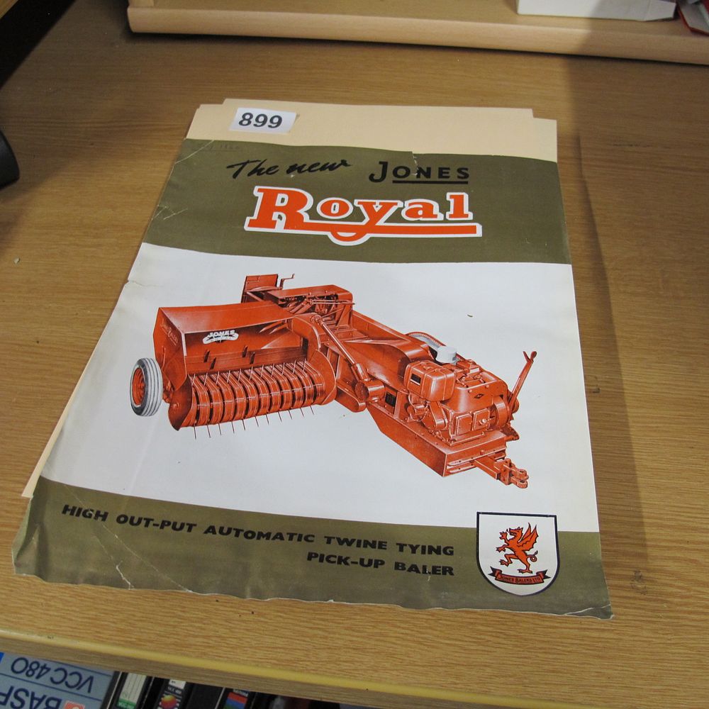 Lot 899: A Jones Balers Ltd Jones Royal Pick-Up Baler...