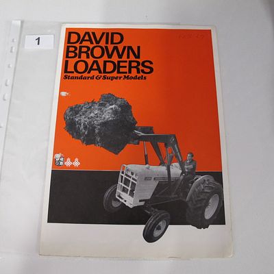 David Brown Tractors Ltd. David Brown Loaders: Standard & Super Models. 1969.