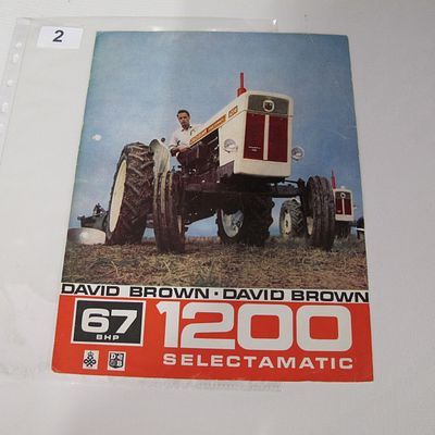 David Brown Tractors. David Brown 1200 Selectamatic Sales Brochure. David Brown Tractors 