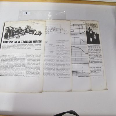 Garner, David R. Analysis of a Tractor Frame. Farm Machine Design Engineering, c. 1966.