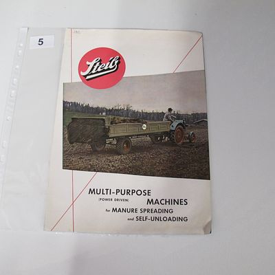 Steib. Multi-Purpose Machines for Manure Spreading and Self-Unloading. Steib, c.1960.