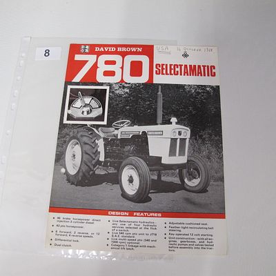 David Brown Tractors. 780 Selectamatic Sales Brochure. David Brown Tractors, 1968.