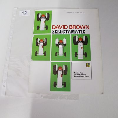 David Brown Tractors Ltd. David Brown Selectamatic Tractor Brochure. David Brown, 1969.