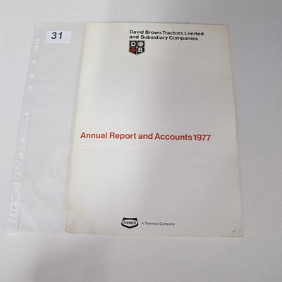 David Brown Tractors Limited. Annual Report and Accounts 1977. Tenneco, 1977.