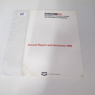 David Brown Tractors Limited. Annual Report and Accounts 1978. David Brown Tractors Limited, 1978.