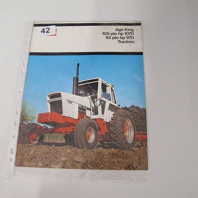 J.I. Case Company. Agri King 1070 and 970 Tractors Sales Brochure. J.I. Case Company, c. 1972.