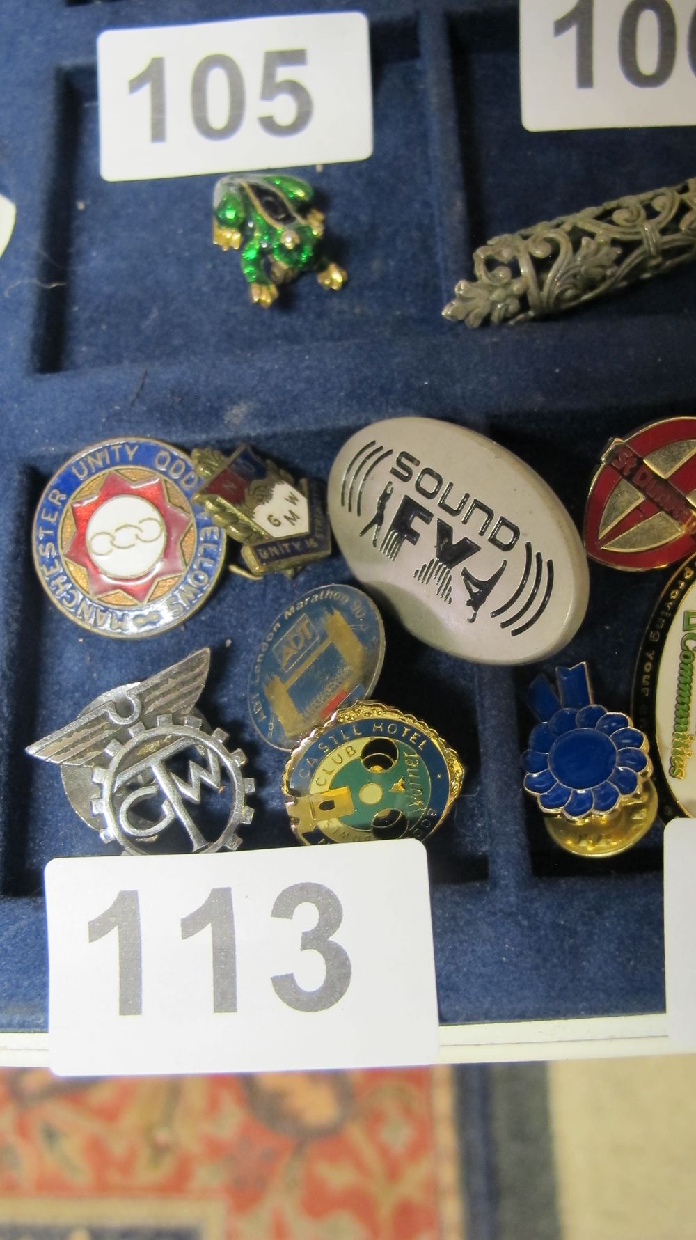 Lot 113: An Assortment of Vintage British Enamel and Metal Badges and Brooches