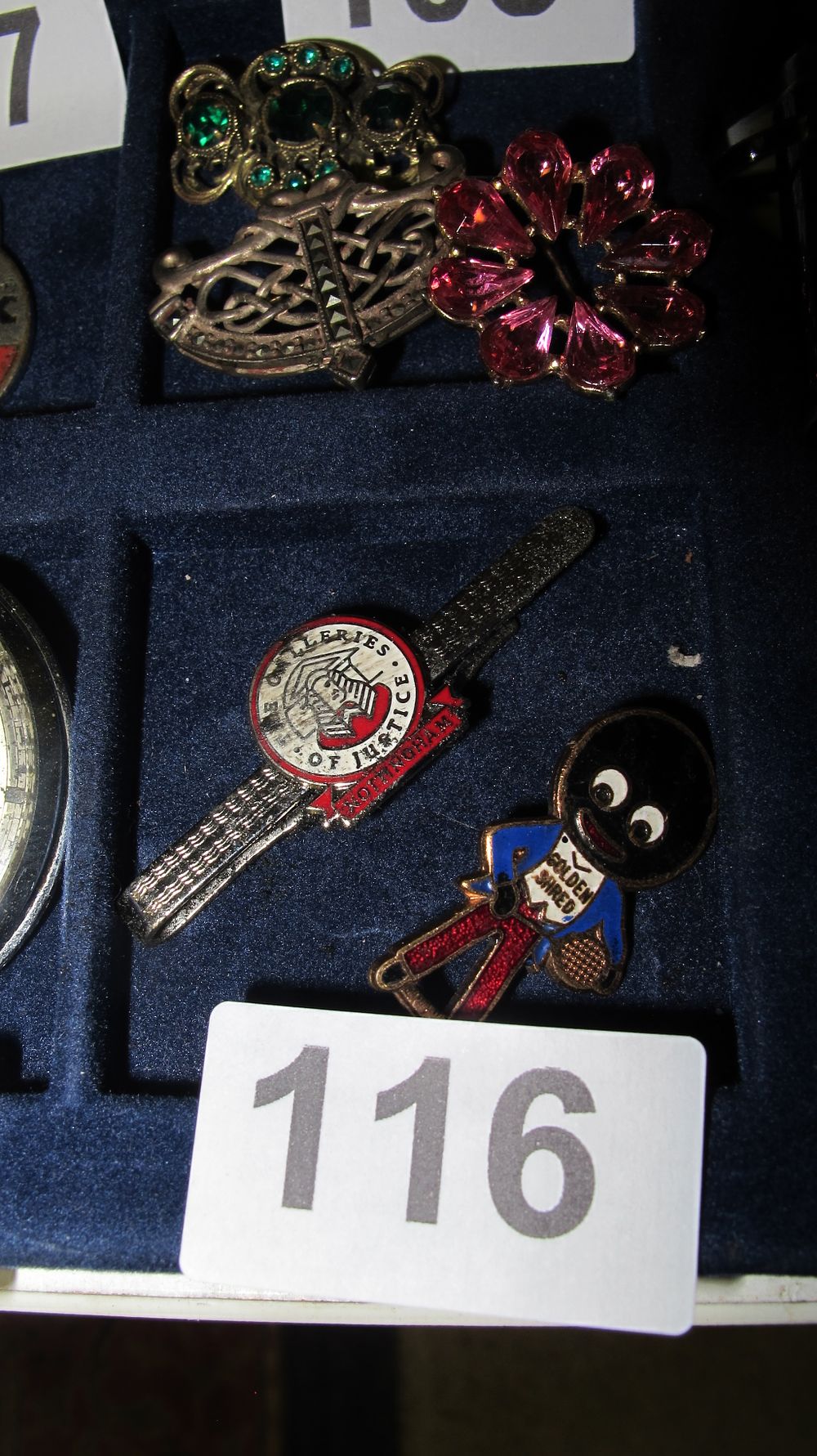 Lot 116: A Collection of Vintage Enamel and Gemset Costume Jewellery