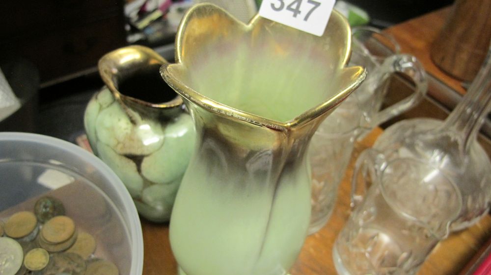 Lot 347: Two ceramic art pottery vases